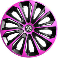 KRYTY KOLIES PRE VW 16" STRONG pink/black 4ks